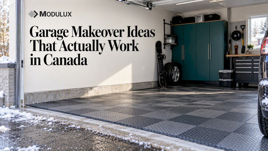 Practical upgraded Canadian home garage