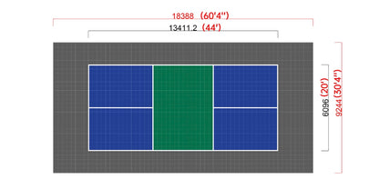 60' x 30' Pickleball Court - Modulux
