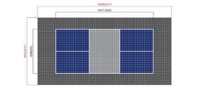 60' x 30' Pickleball Court - Modulux