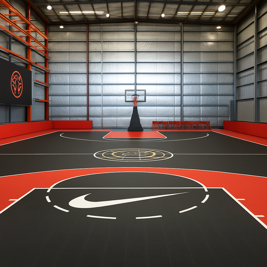 95′ x 60′ Basketball Court - Modulux